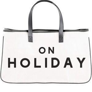 Santa Barbara design studio on holiday heavy cotton canvas tote bag